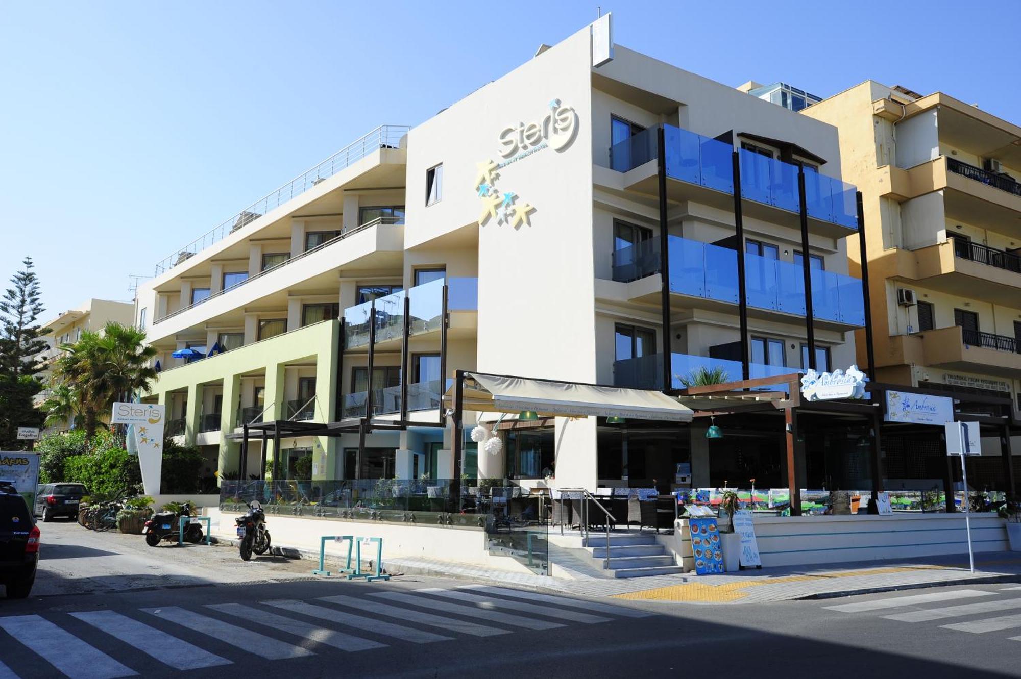 Steris Elegant Beach Hotel & Apartments 罗希姆诺 外观 照片