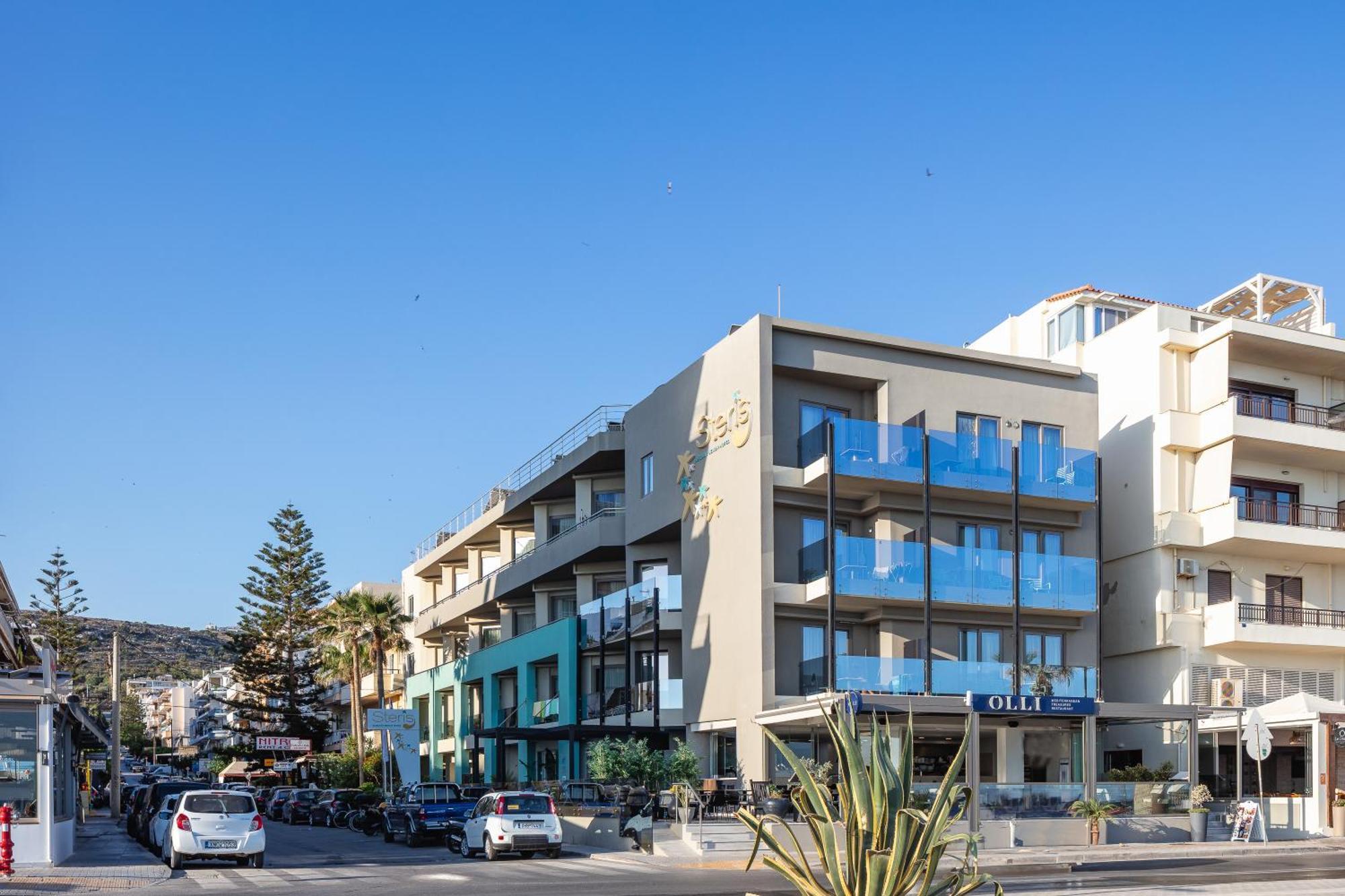 Steris Elegant Beach Hotel & Apartments 罗希姆诺 外观 照片